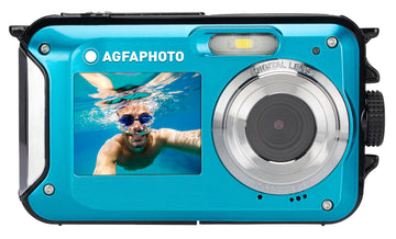 AGFAPHOTO 24MP Waterproof Compact Zoom Digital Camera with Dual LCD and Full HD Video Recording, Realishot WP8000